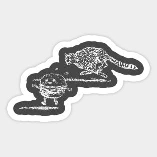 hungry cheetah Sticker